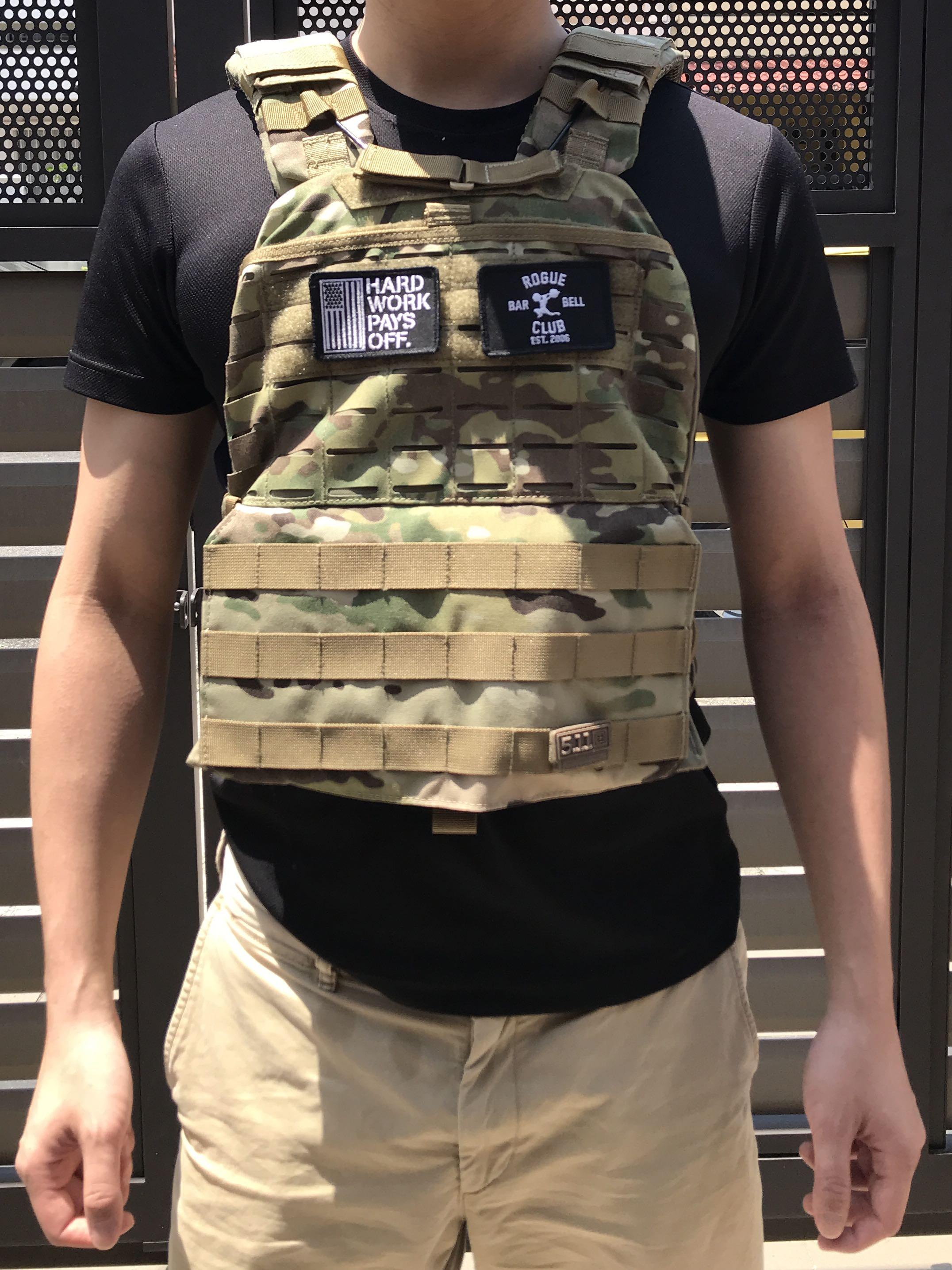 5.11 TacTec Plate carrier weighted vest, Sports Equipment, Exercise