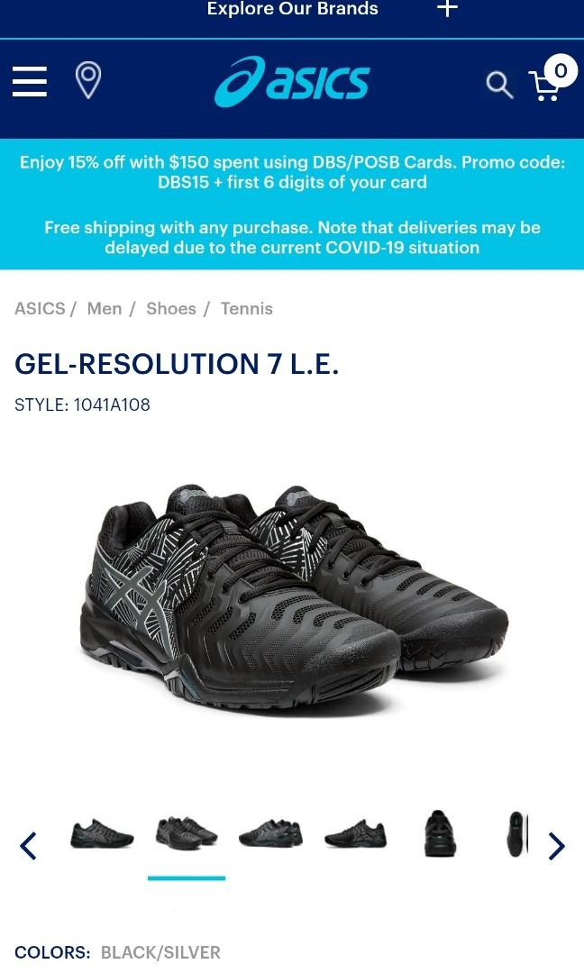 Asics Gel Resolution 7 Mens Tennis Shoes Men s Fashion Footwear Sneakers on Carousell