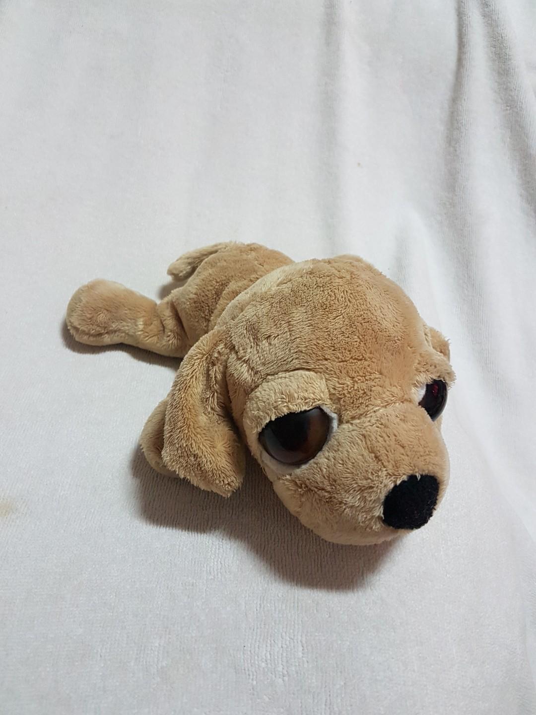 Authentic Russ Berrie Barney Puppy Dog Beanie Plush Soft Toy