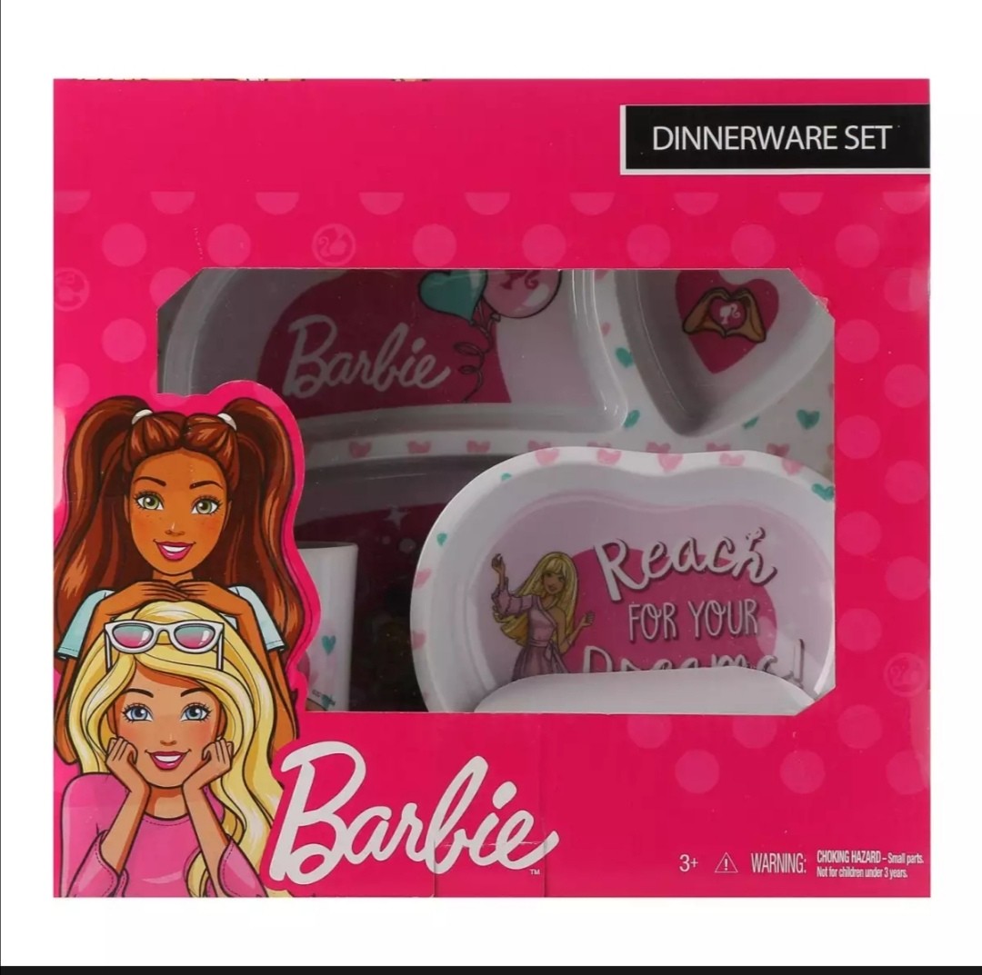 barbie dinnerware set
