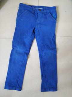 Chinos celana panjang biru