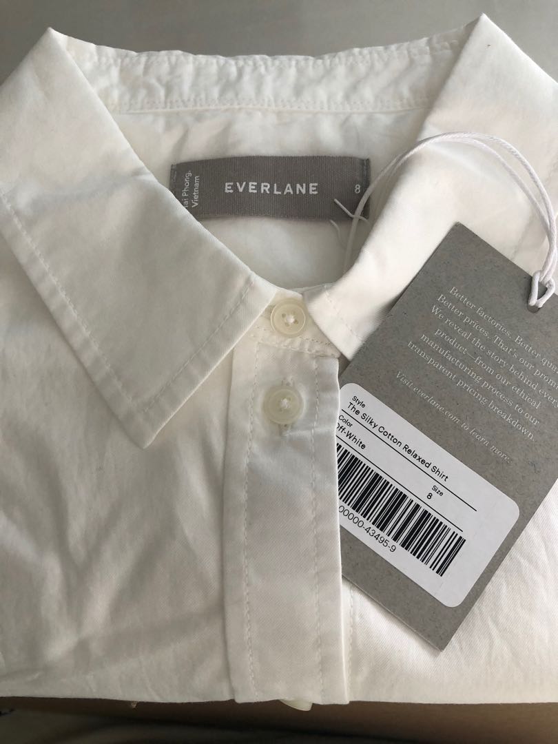 everlane silky cotton relaxed shirt