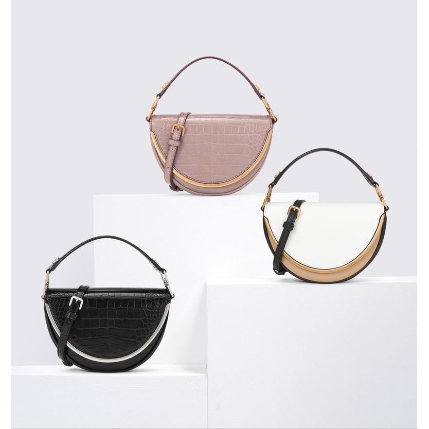 Charles and keith shop semi circle bag