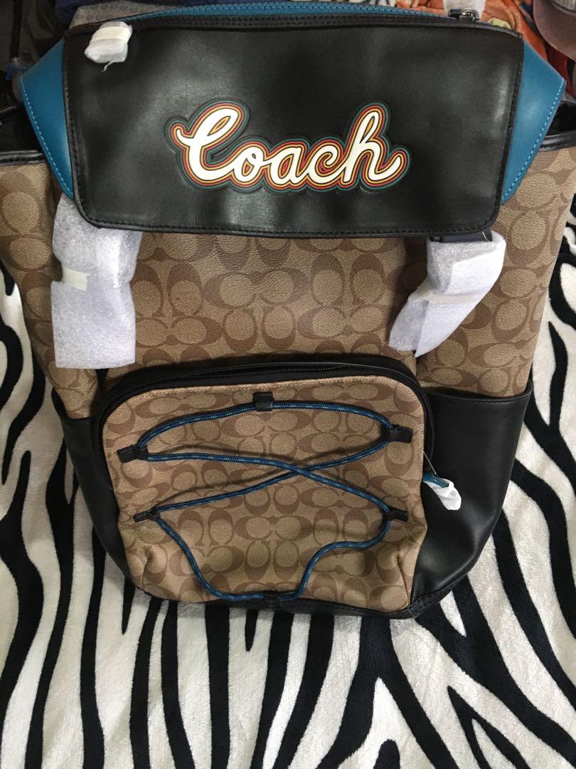 Coach terrain backpack signature canvas deals