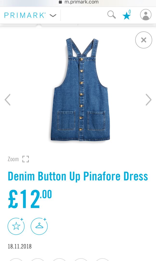 primark pinafore dress 2018