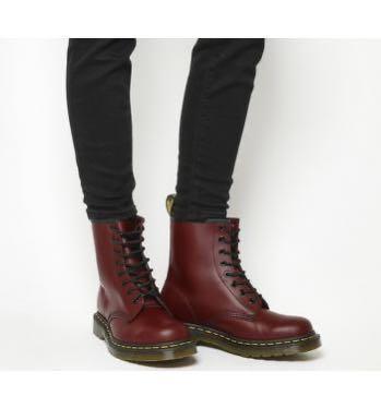 doc martens cherry boots