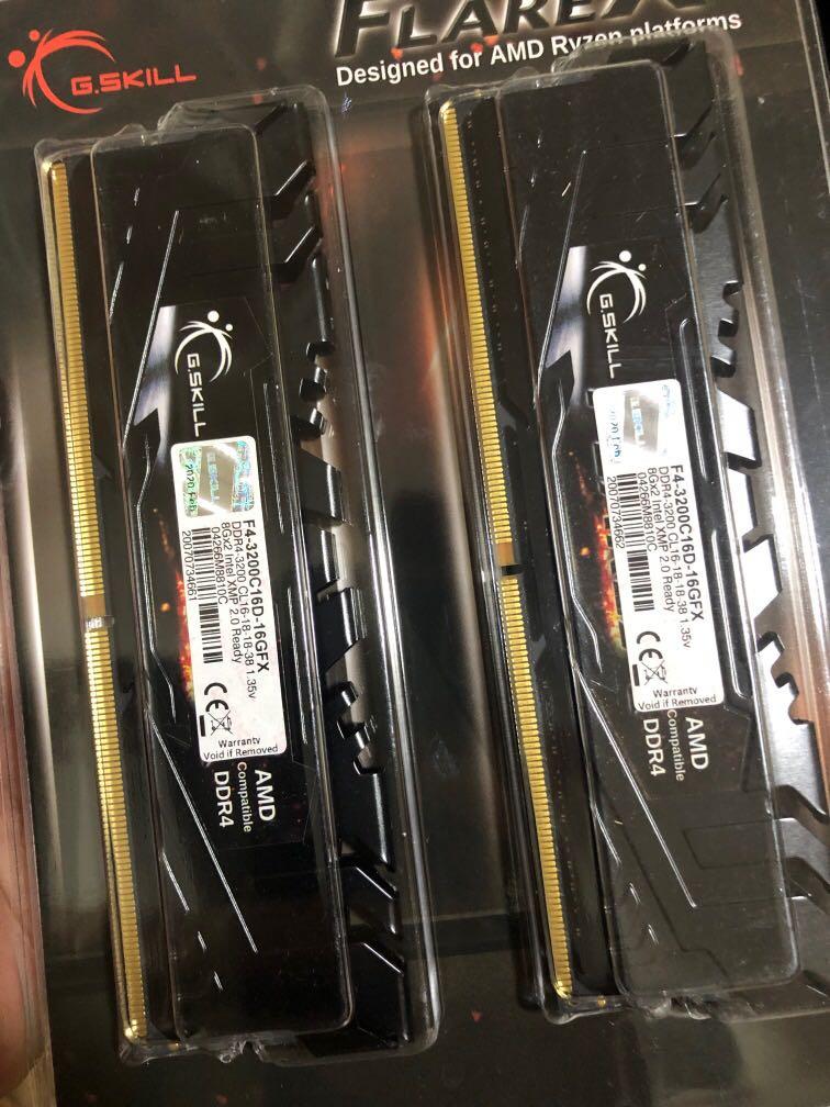 G Skill Flare X 16gb 3200mhz Electronics Computer Parts Accessories On Carousell