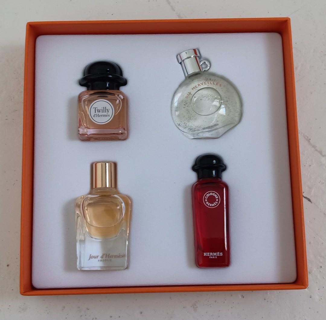 hermes mini perfume set