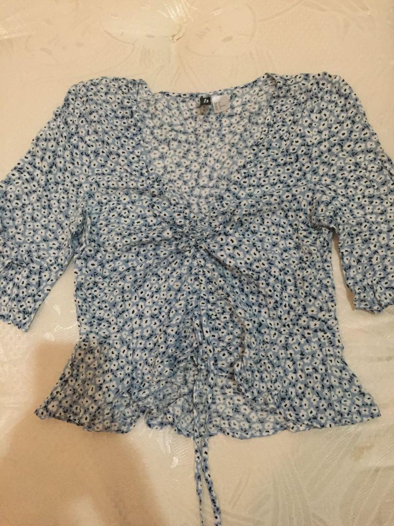 h&m ruched top