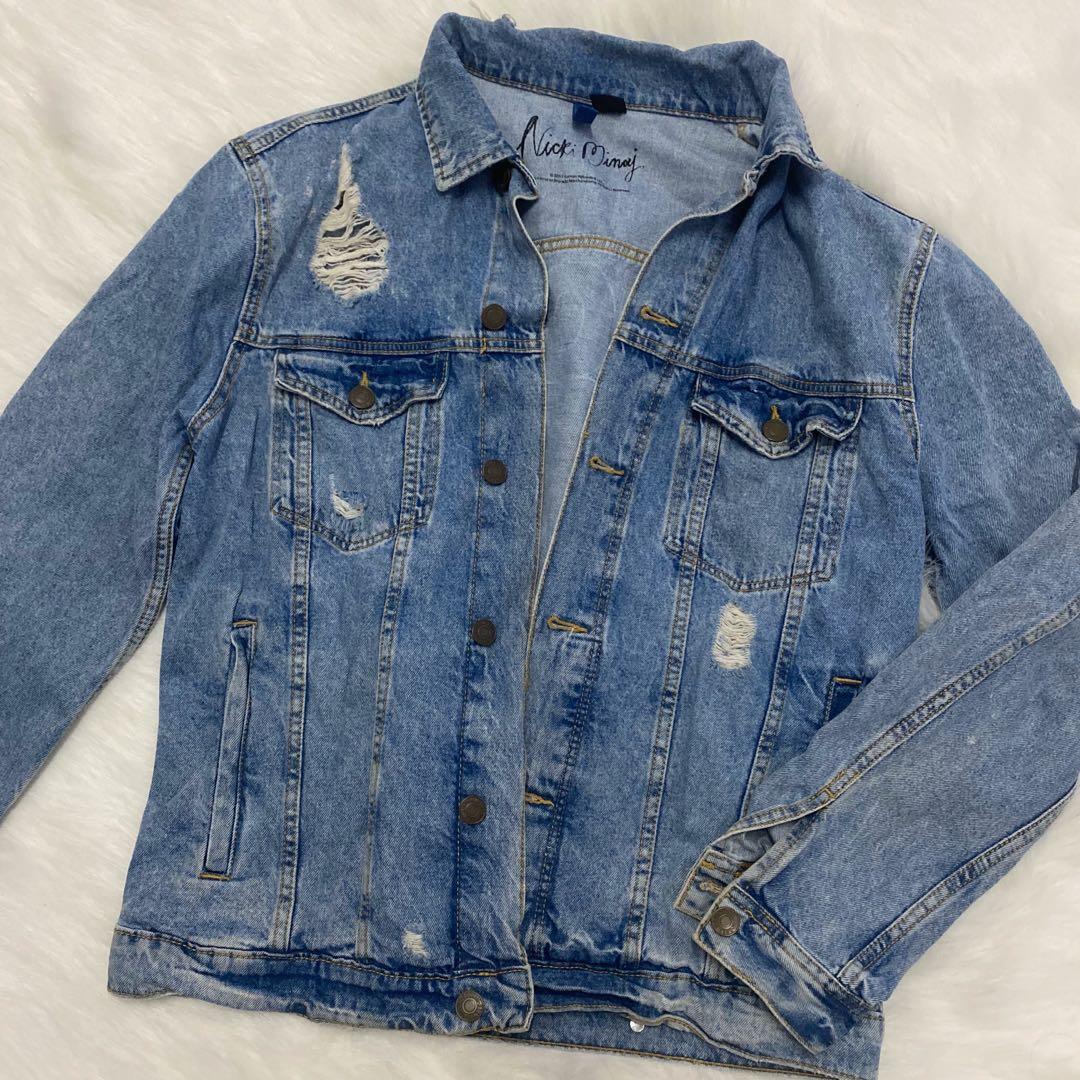H&m nicki minaj denim jacket store