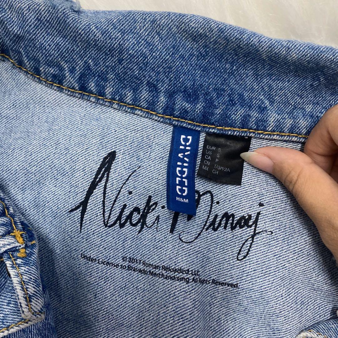 H\u0026M x Nicki Minaj Denim Jacket, Fesyen 