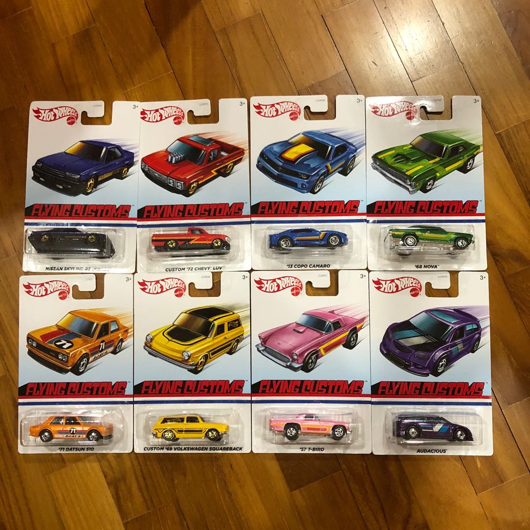 hot wheels flying customs set