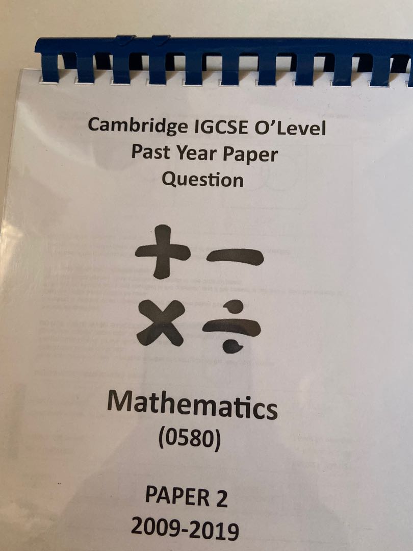 Igcse mathematics paper 2 past paper hobbies toys books magazines