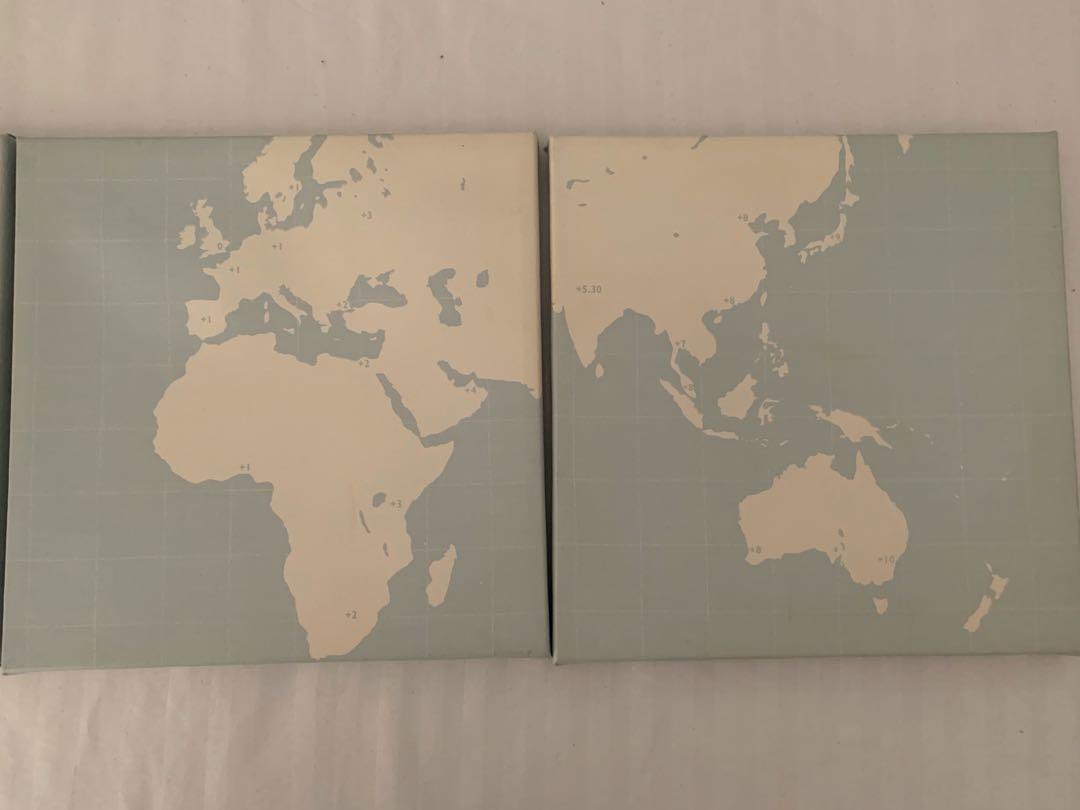 Ikea world map, Hobbies & Toys, Stationary & Craft, Art & Prints on