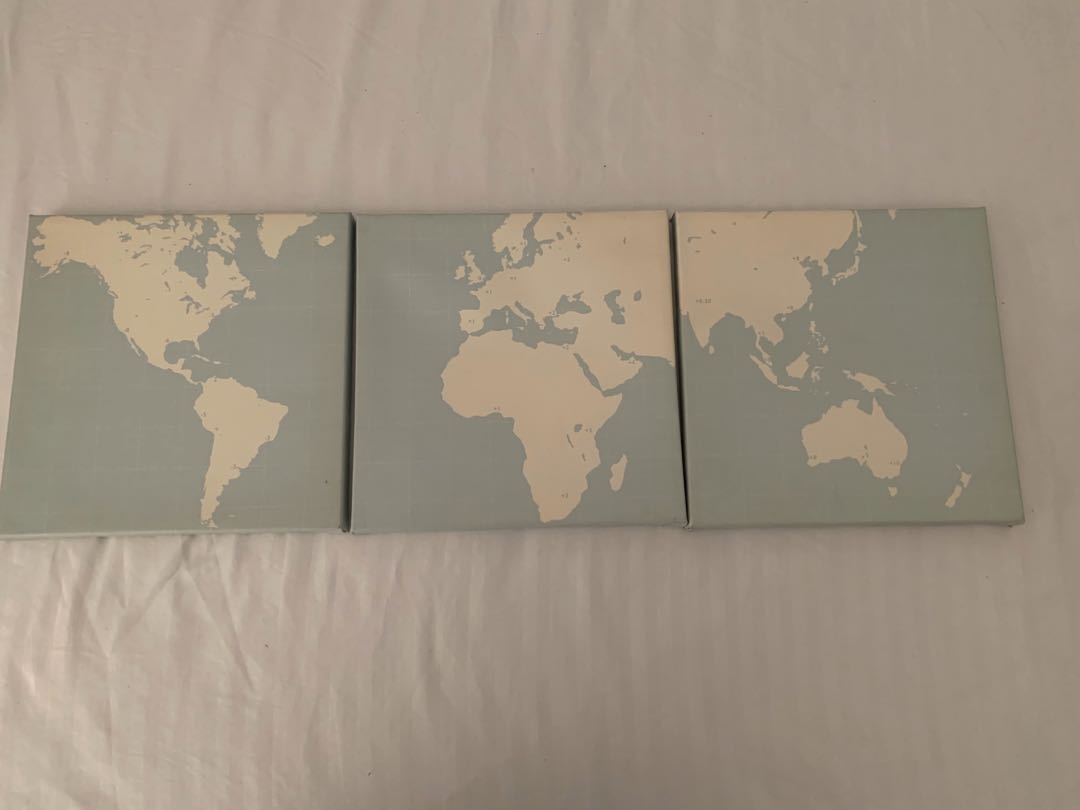 Ikea world map, Hobbies & Toys, Stationary & Craft, Art & Prints on