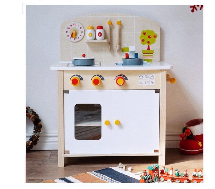 In Stock Garden Style Wooden Kitchen Set Babies Kids Toys Walkers On Carousell