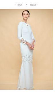 JannahNoe Marlene Off white baju nikah