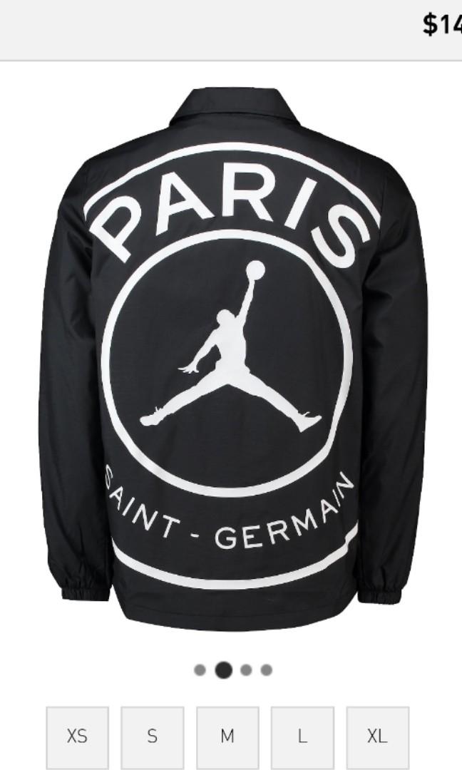 psg jordan coach jacket