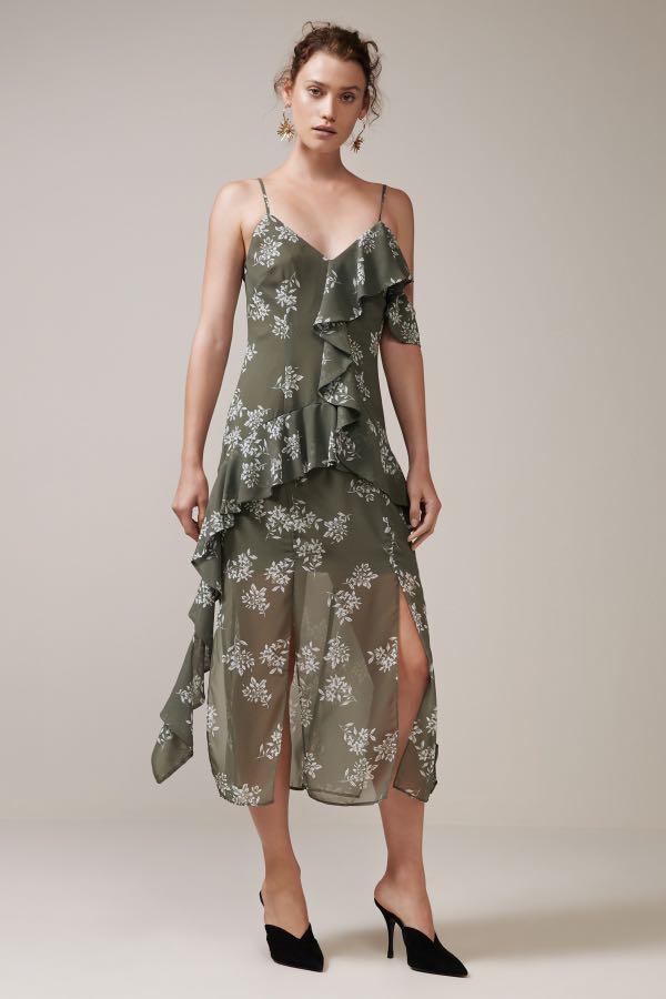 Keepsake Love Bound Floral Midi Dress