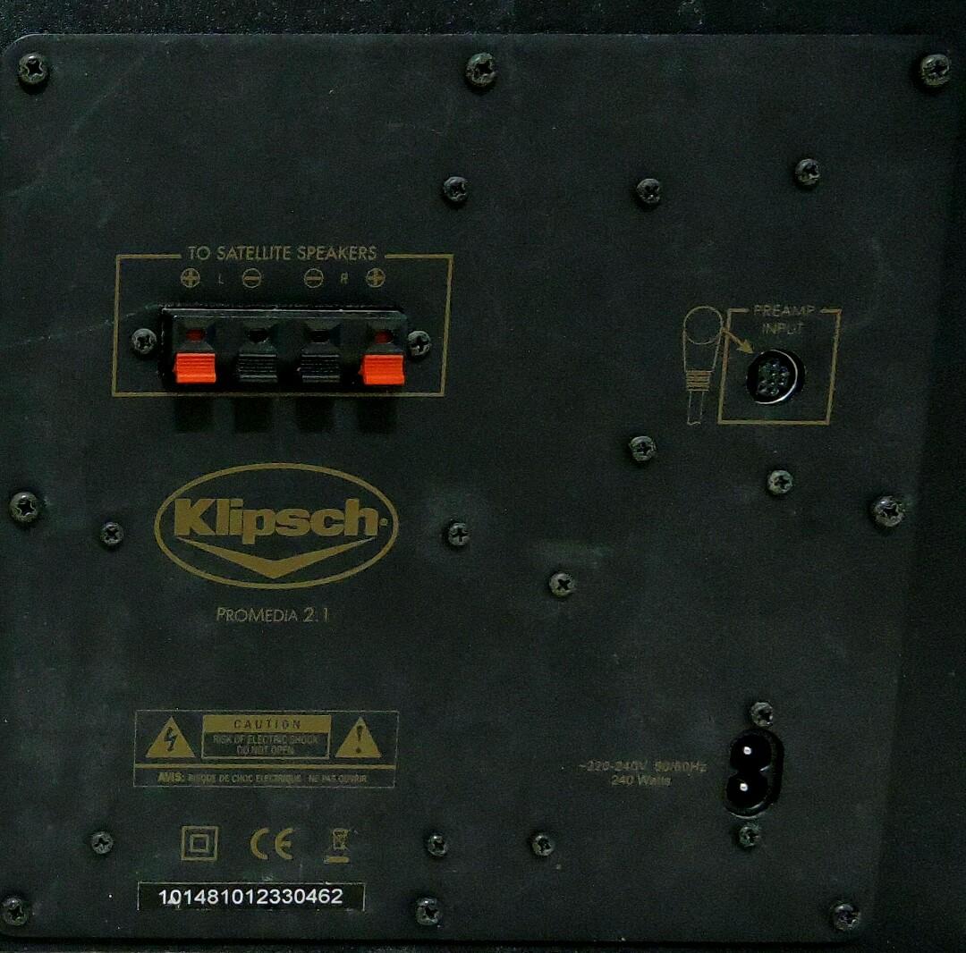 Klipsch promedia 2 0 manual
