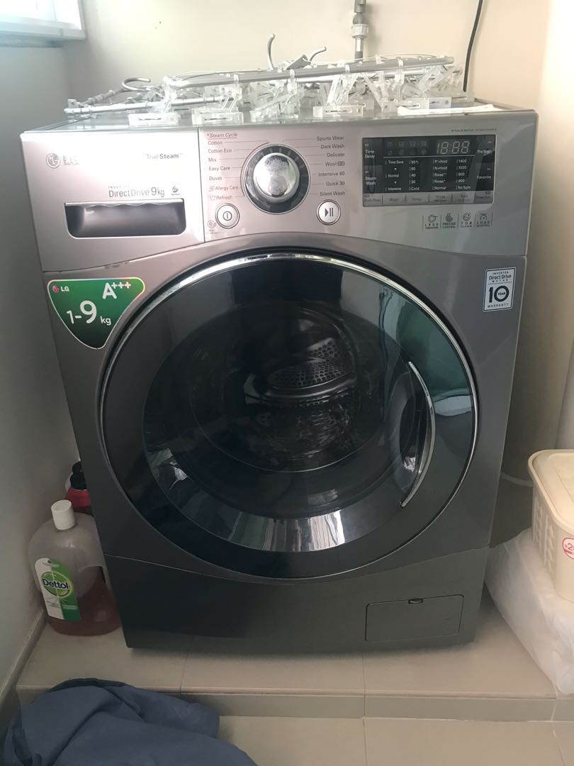 LG Washing Machine DirectDrive 9KG, TV & Home Appliances, Washing
