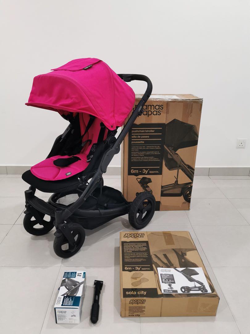 mamas and papas pink stroller