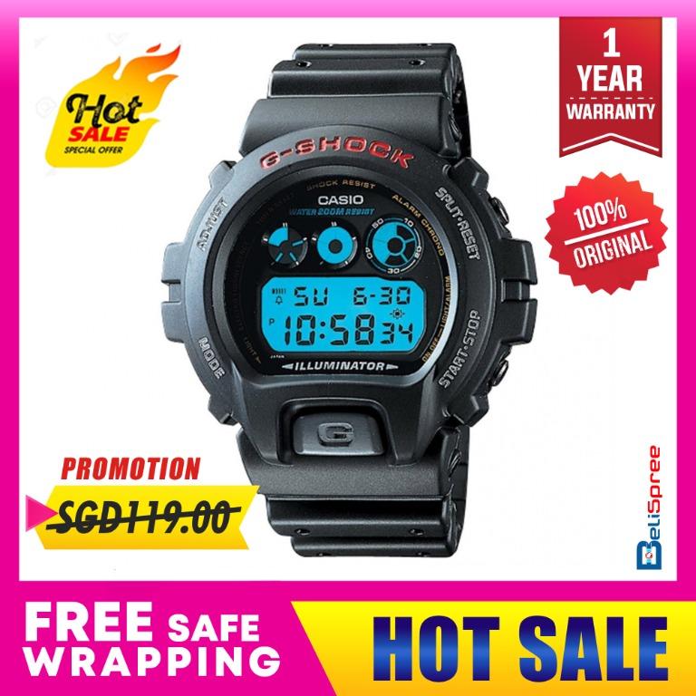 Free Shipping Original Casio G Shock Dw 6900 1v Digital Black Men S Sport Watch Men S Fashion Watches On Carousell