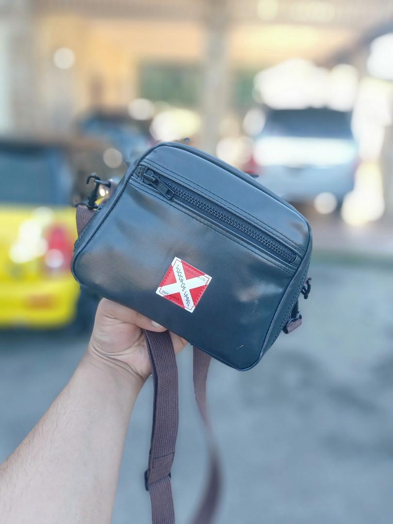 Luggage label hot sale sling bag