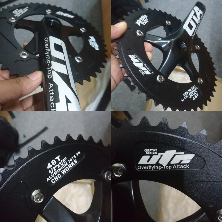 OTA Crankset Fixed Gear Fixie Bicycle Sports Equipment Bicycles Parts Bicycles on Carousell