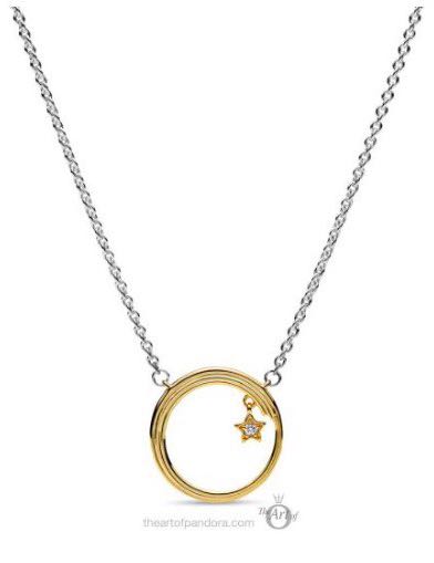 Pandora Shine Shooting Star Necklace Women s Fashion Jewelry Organisers Necklaces on Carousell