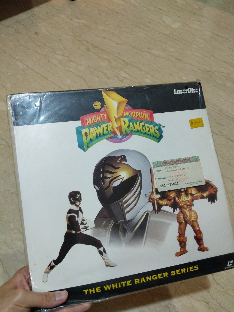 Power Rangers White Ranger Laser Disc, Hobbies & Toys, Memorabilia ...