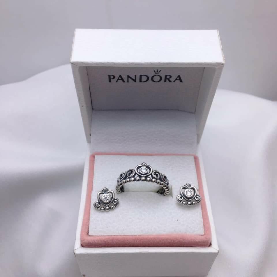 Princess Tiara Ring Earrings Set Sale End Sale After Ecq