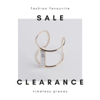 [SALE] Marble Bar Bracelet in Gold