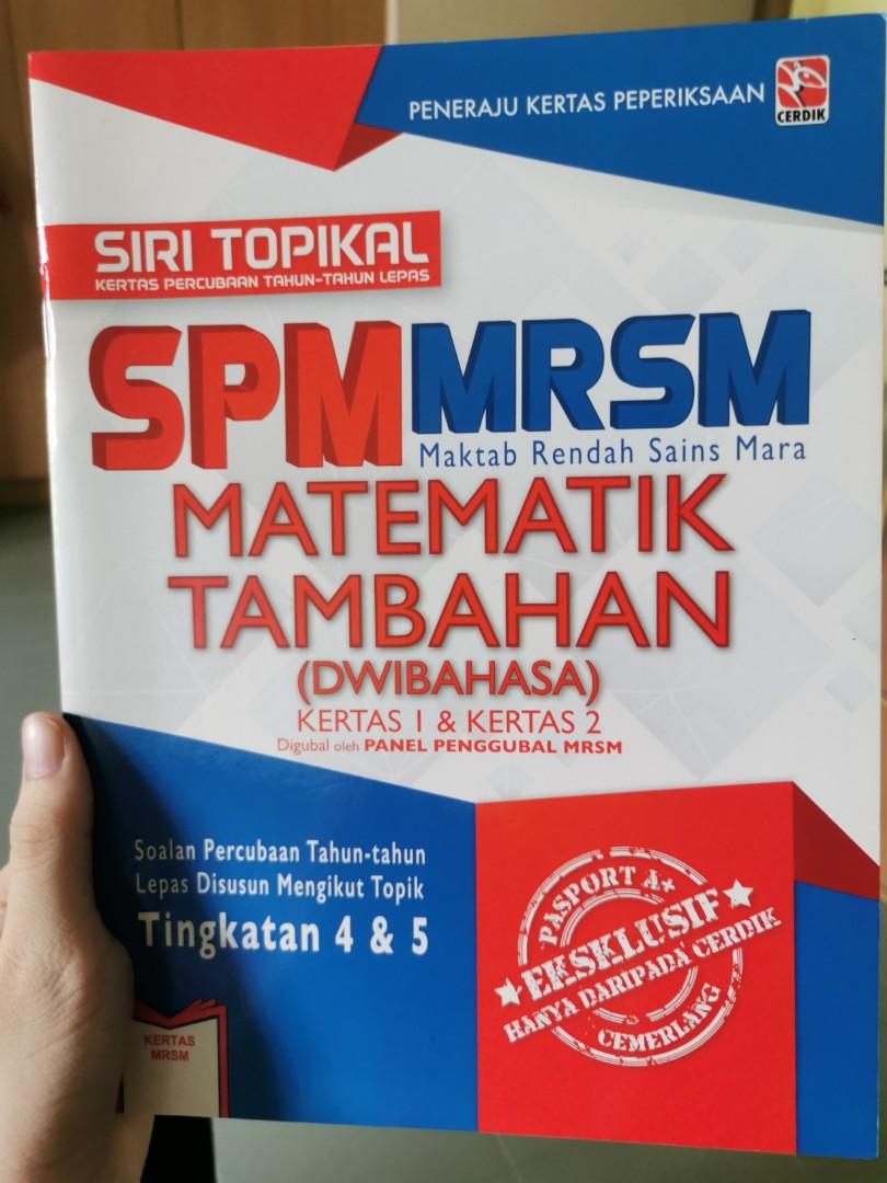 Siri Topikal Spm Mrsm Additional Mathematics Hobbies Toys Books Magazines Textbooks On Carousell