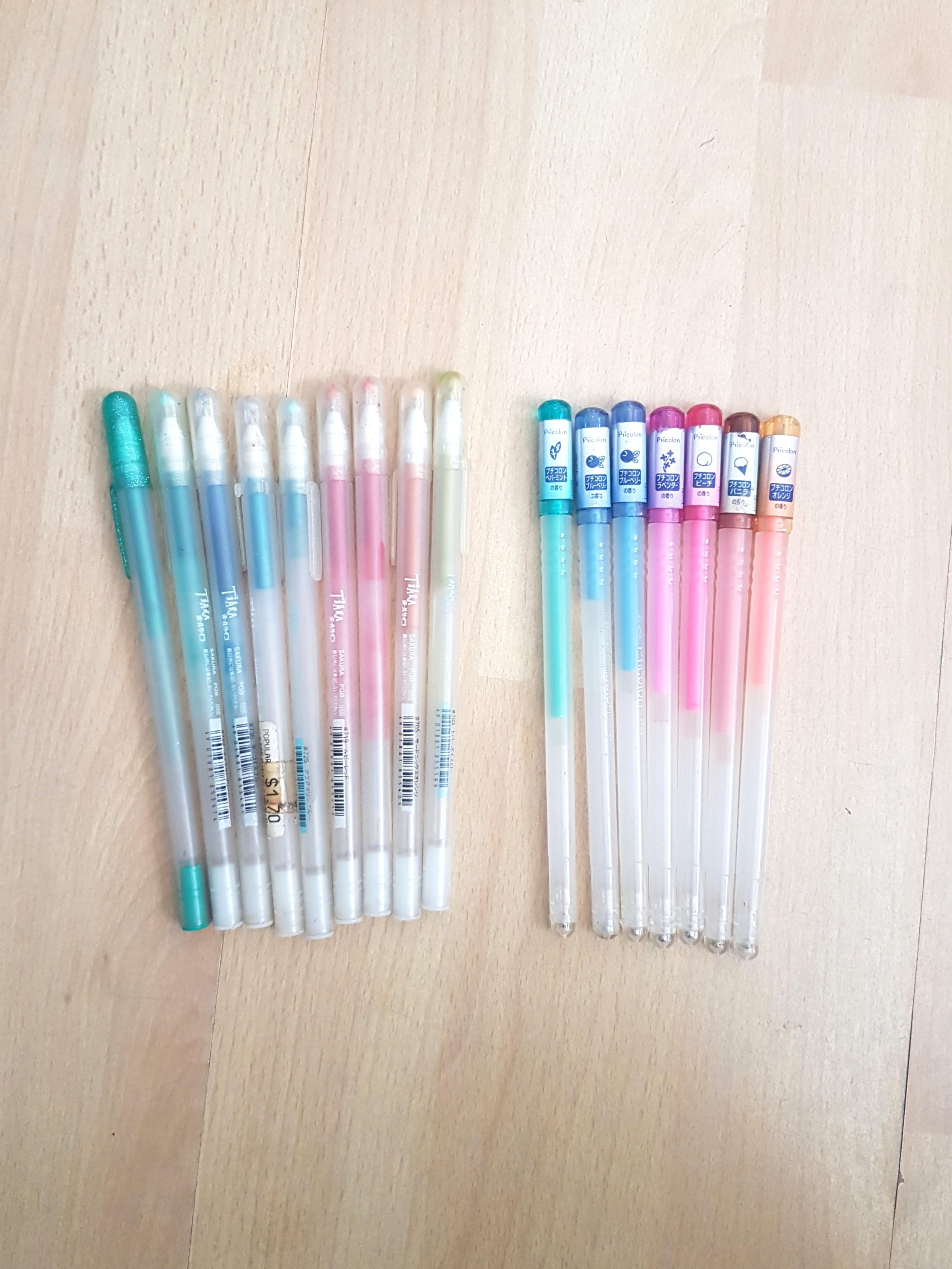 colored glitter pens