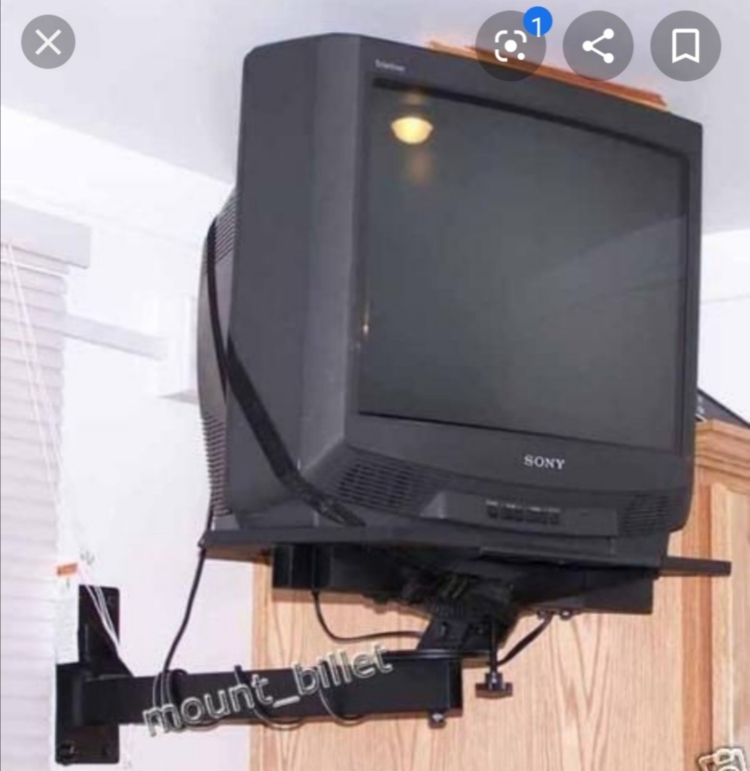 Crt tv top wall mount stand