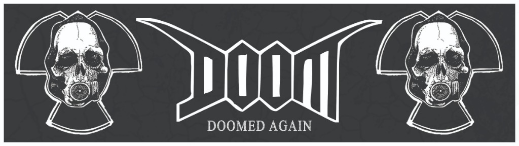 Windshield / Glass Sticker 16" x 4.5" Doom "Doomed Again", Auto ...