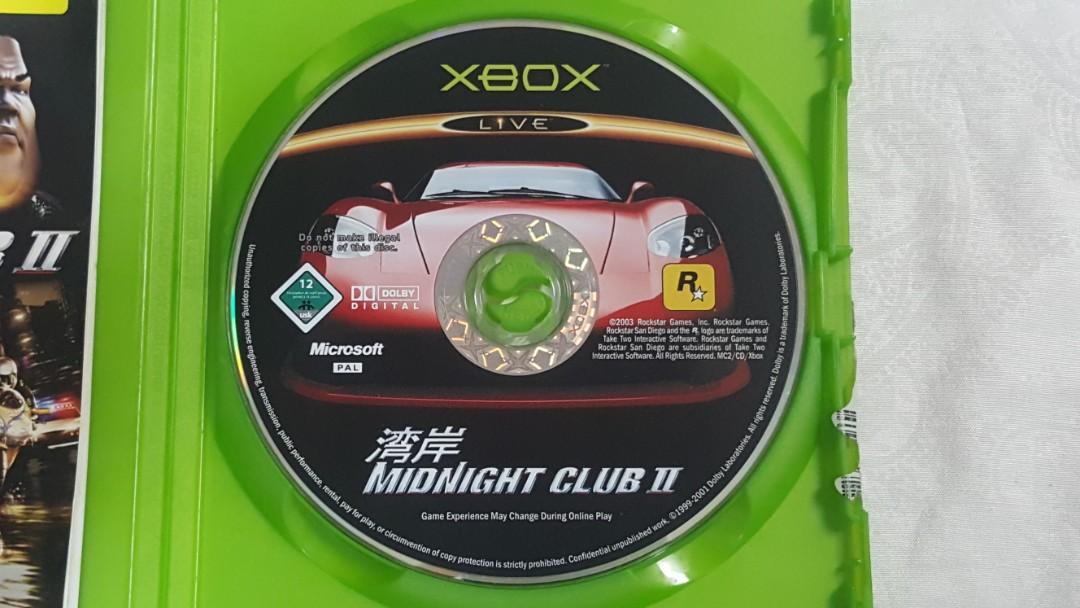 Midnight Racing X Box XBOX Midnight Club II, Video Gaming, Video Games, Xbox on Carousell