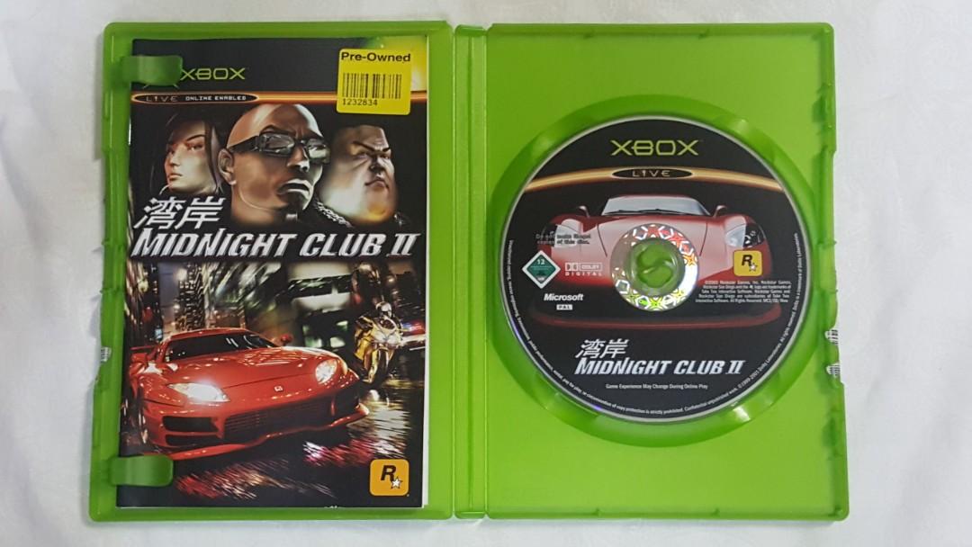 Midnight Racing X Box XBOX Midnight Club II, Video Gaming, Video Games, Xbox on Carousell