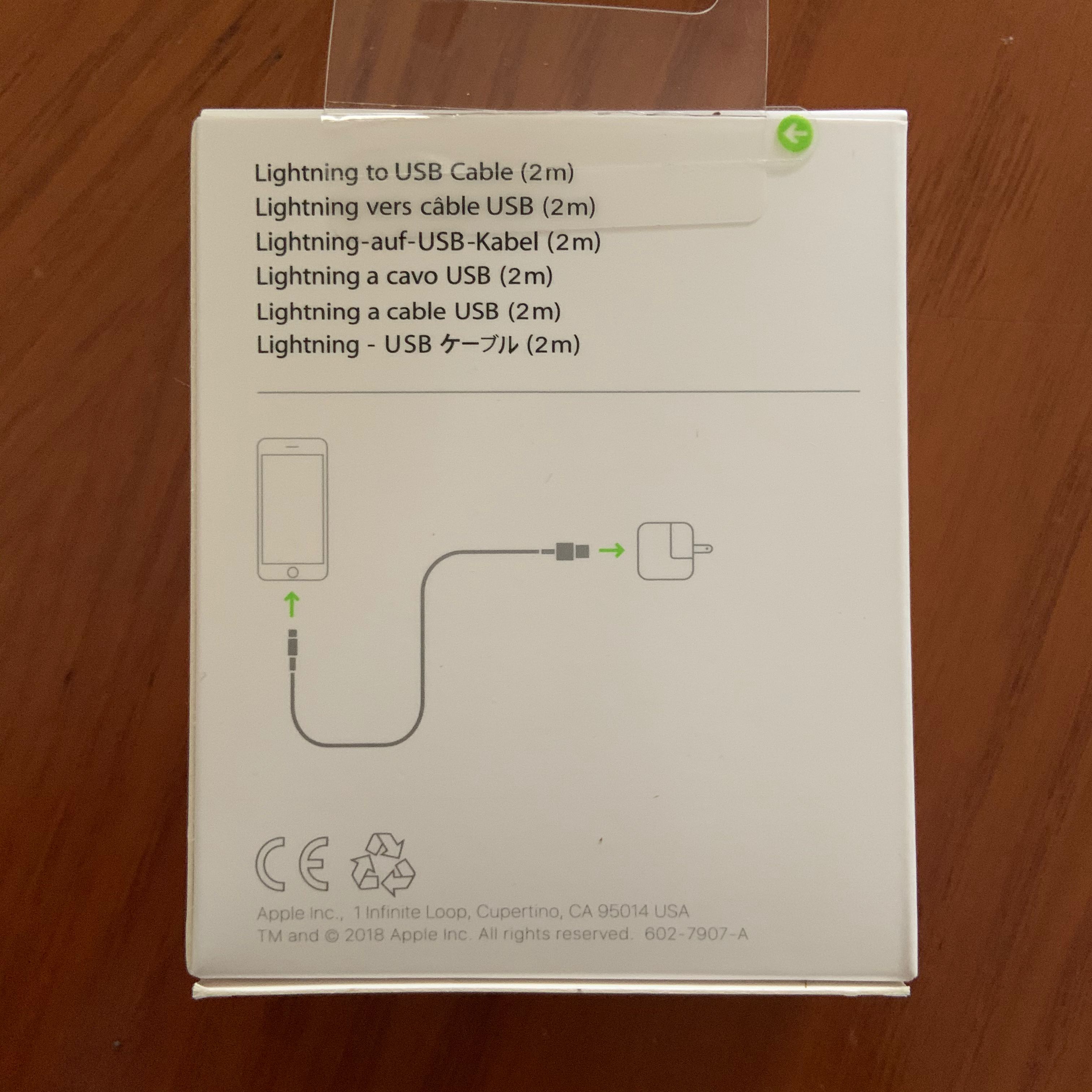 2m apple lightning cable original