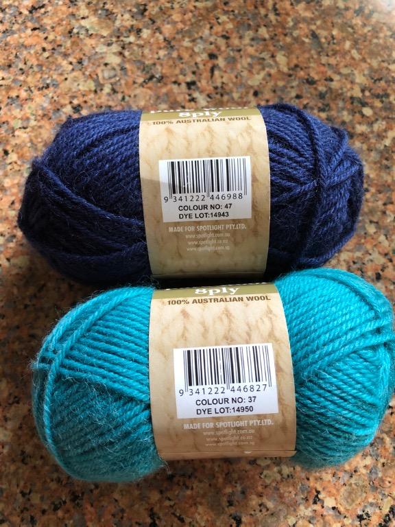 4SEASONS 4 Seasons Pure Wool 8 Ply Yarn 100g (NOT MARVEL YARN), Hobbies