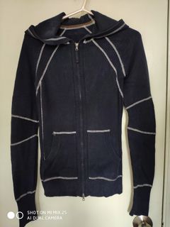 帶帽拉鏈針織外套 zipper knit hoodie64221776788481110