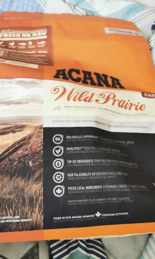 Acana Wild Prairie Dry Cat Food 1 8kg Pets Supplies Pet Food On