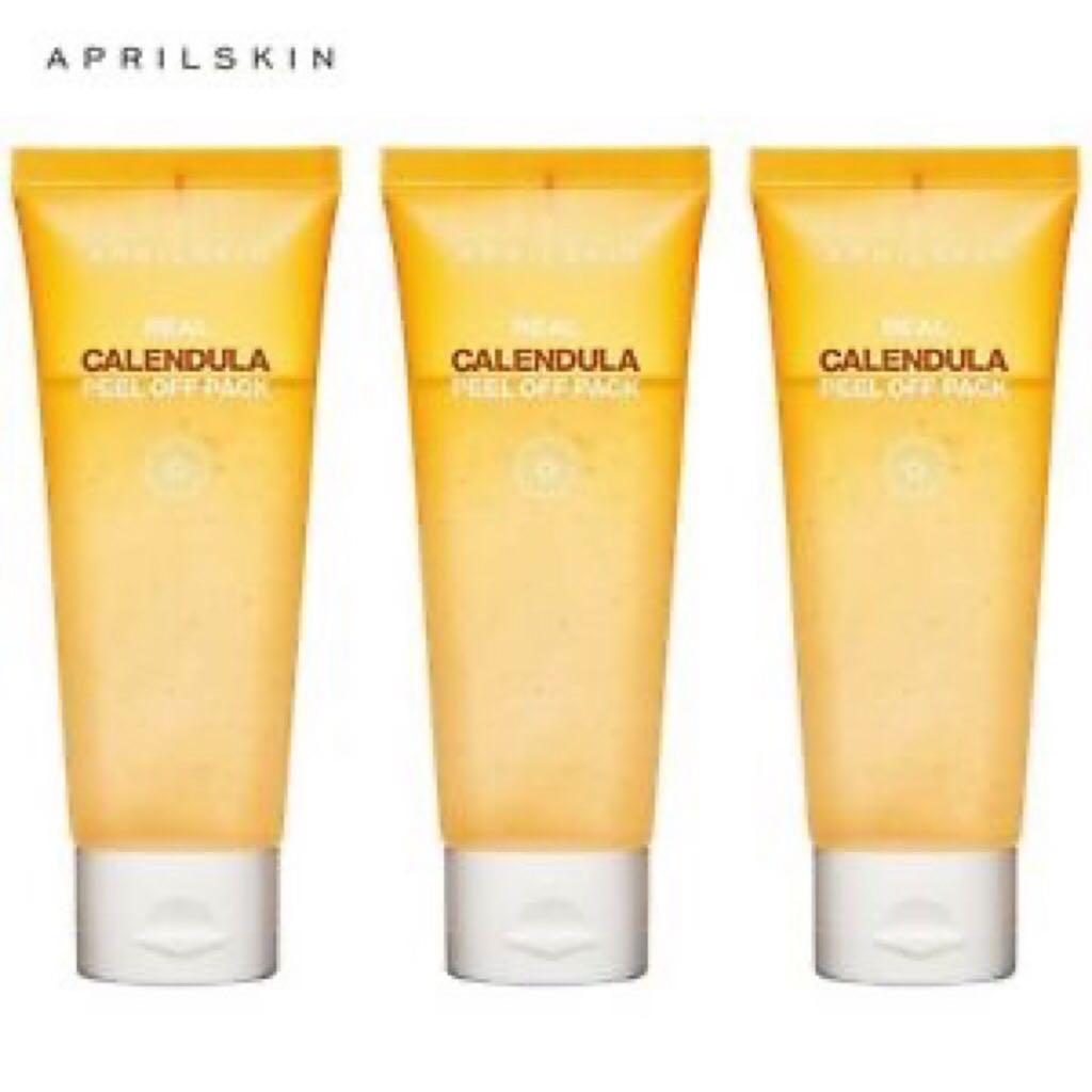 Aprilskin April Skin Real Calendula Peel Off Pack Blackhead Remover Mask Health Beauty Face Skin Care On Carousell