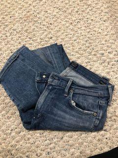 Aritzia Citizens of Humanity COH Rocket Crop Starlight Jeans