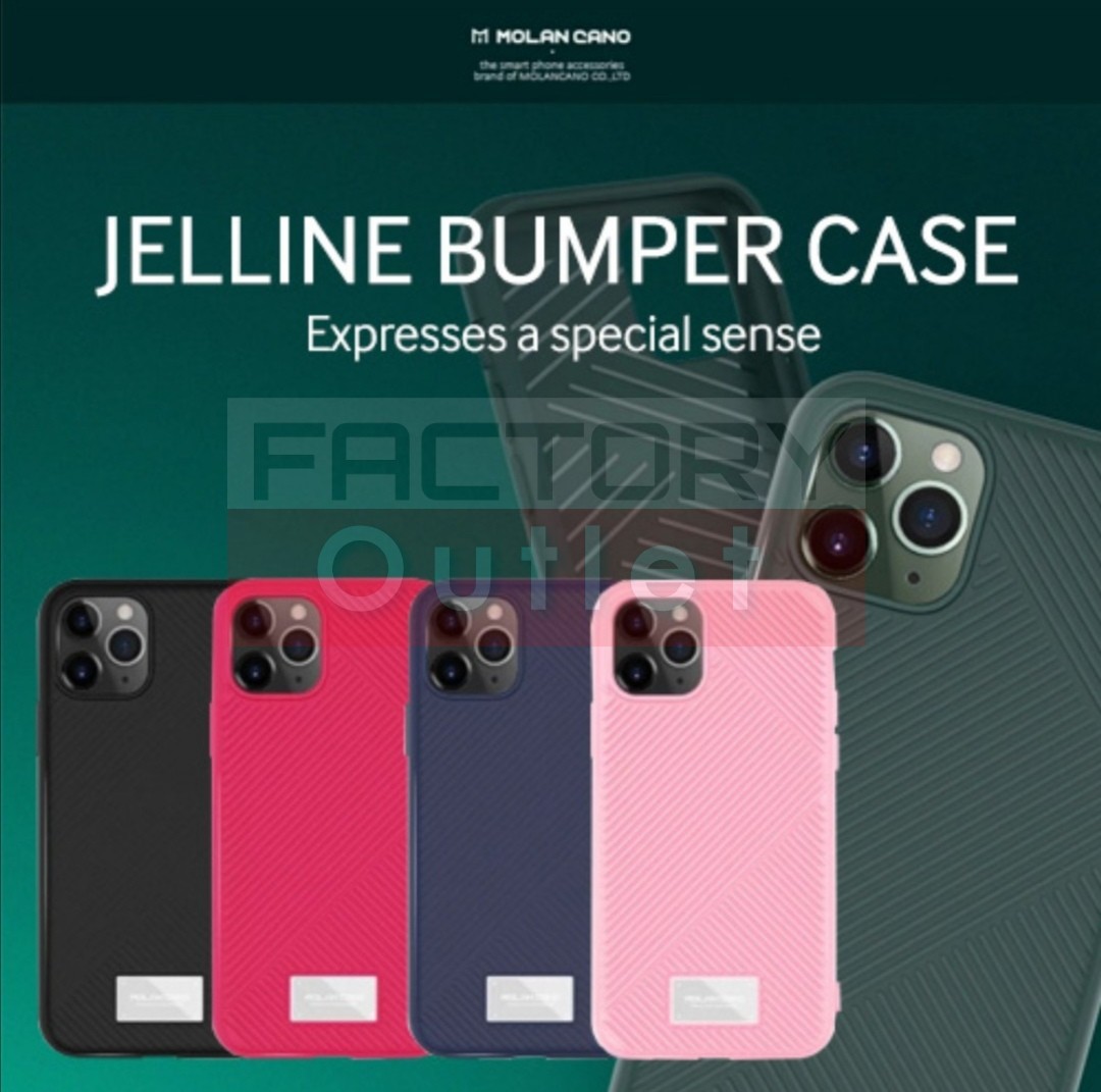 Authentic Molan Cano Jelline Armored Bumper Jelly Case, Mobile Phones