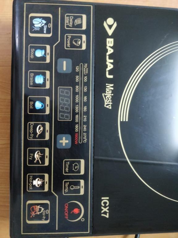 Bajaj Majesty ICX 7 1900 Watt Induction Cooktop Black