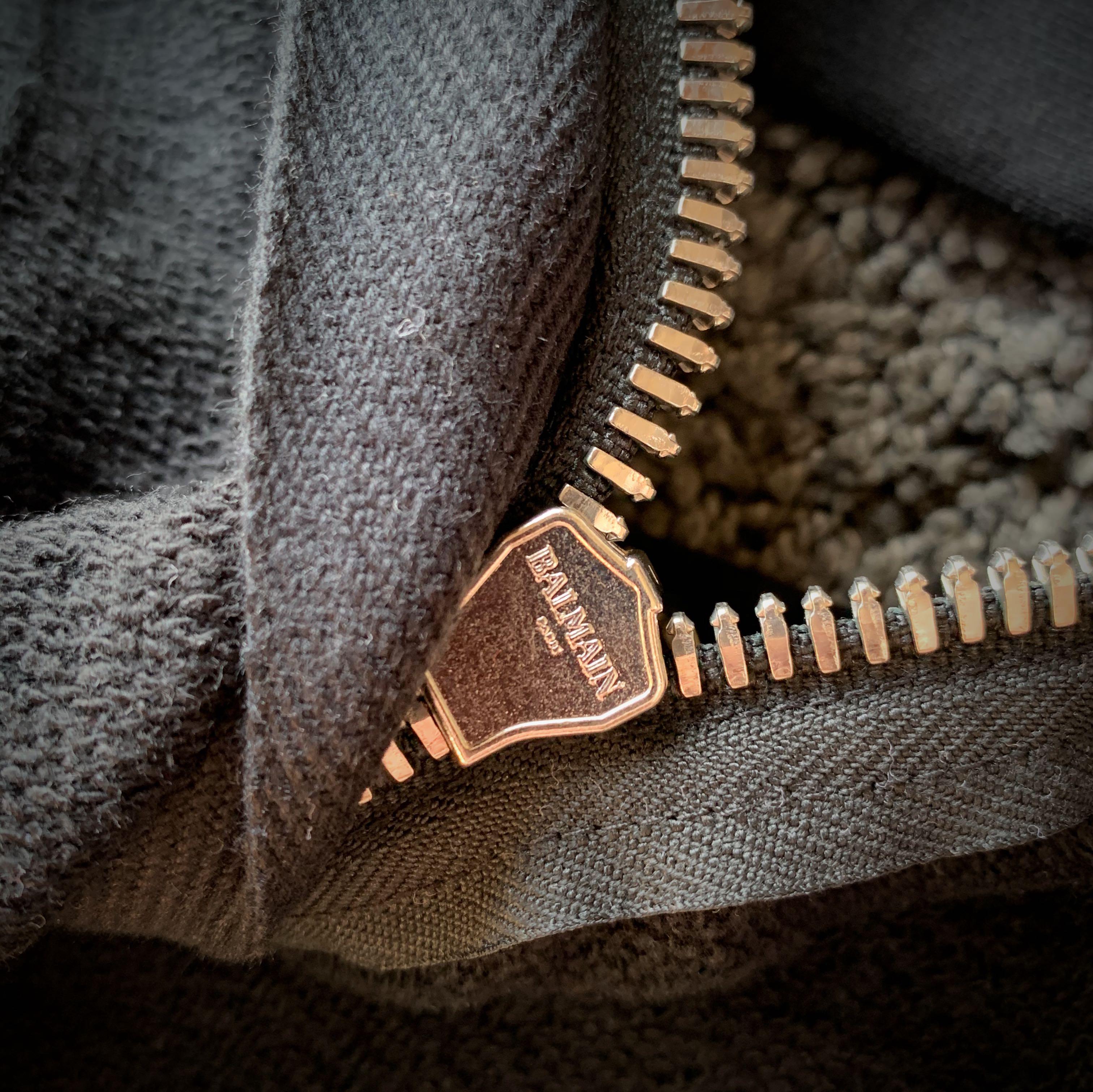 Balmain side zip hoodie new arrivals