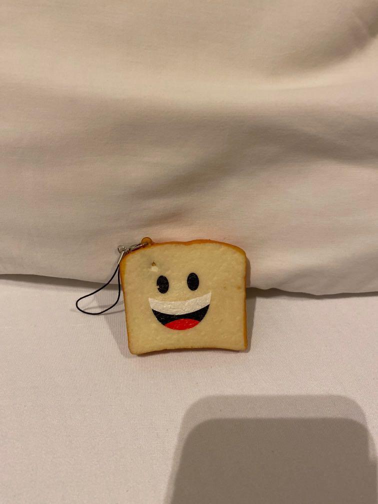Bread squishy (Category: Plushies & Soft Toys) located in Singapore. Submitted by sonicboom123 (Listing ID 1004735572, Image 1). Description: Cute bread squishy soft and can be used for a keychain!:).