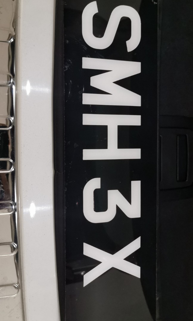 Car Plate Smh3x For Sale Car Accessories Car Plates On Carousell